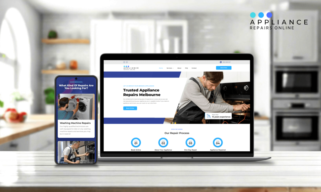 appliances repairs web design