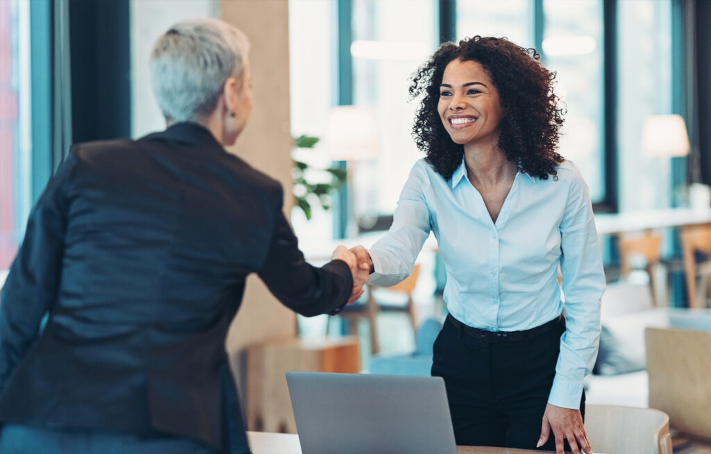 business people shaking hands