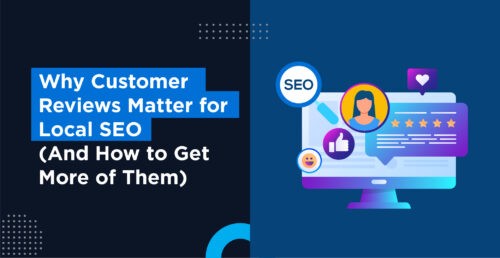 Customer reviews for local SEO