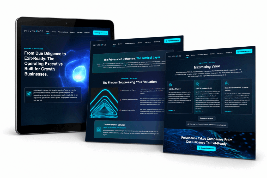 corporate web design layout