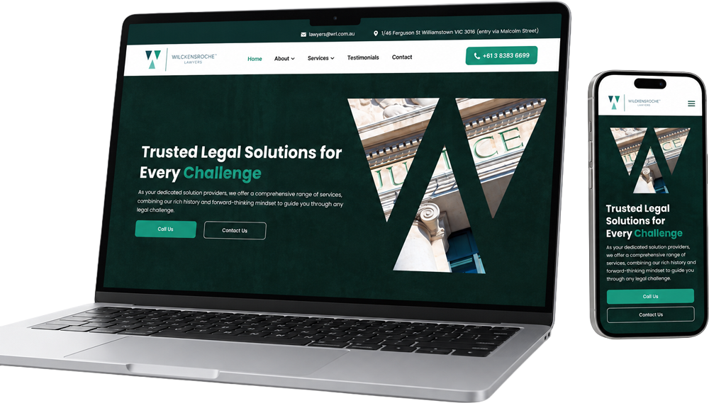 corporate web design layout